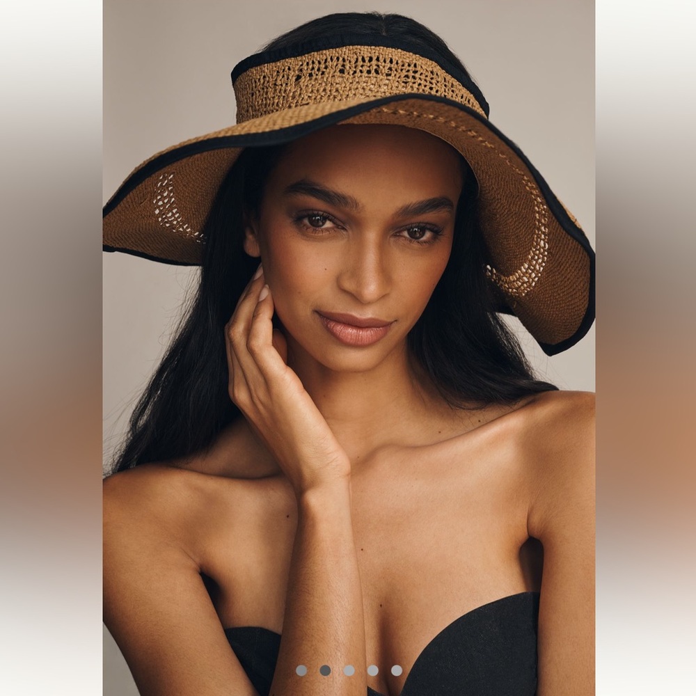 Packable Floppy Straw Visor - image 2